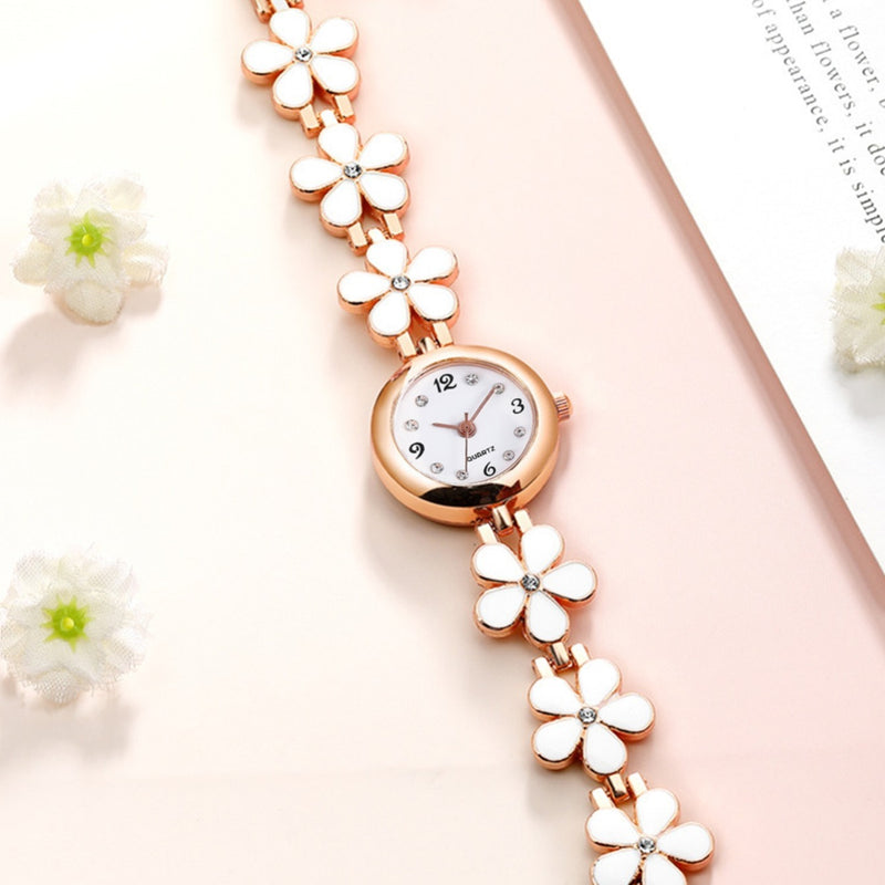 Relógio Feminino de Pulso Floral