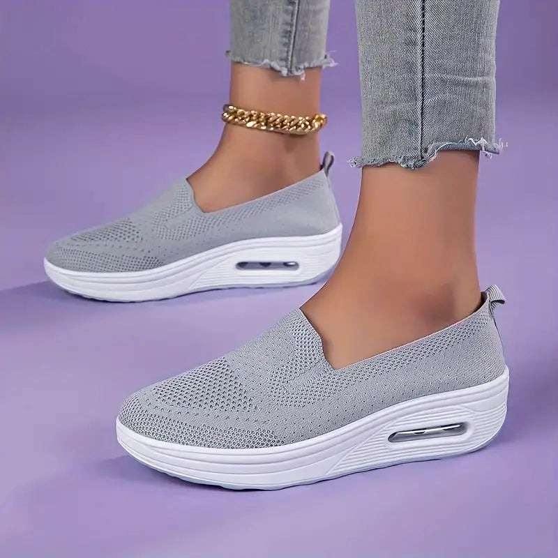 Tênis Feminino Plataforma Air Knit