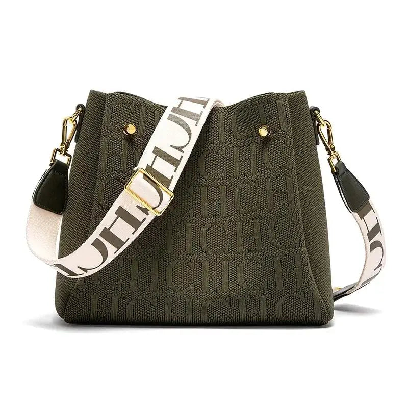bolsa feminina transversal média verde com alça larga