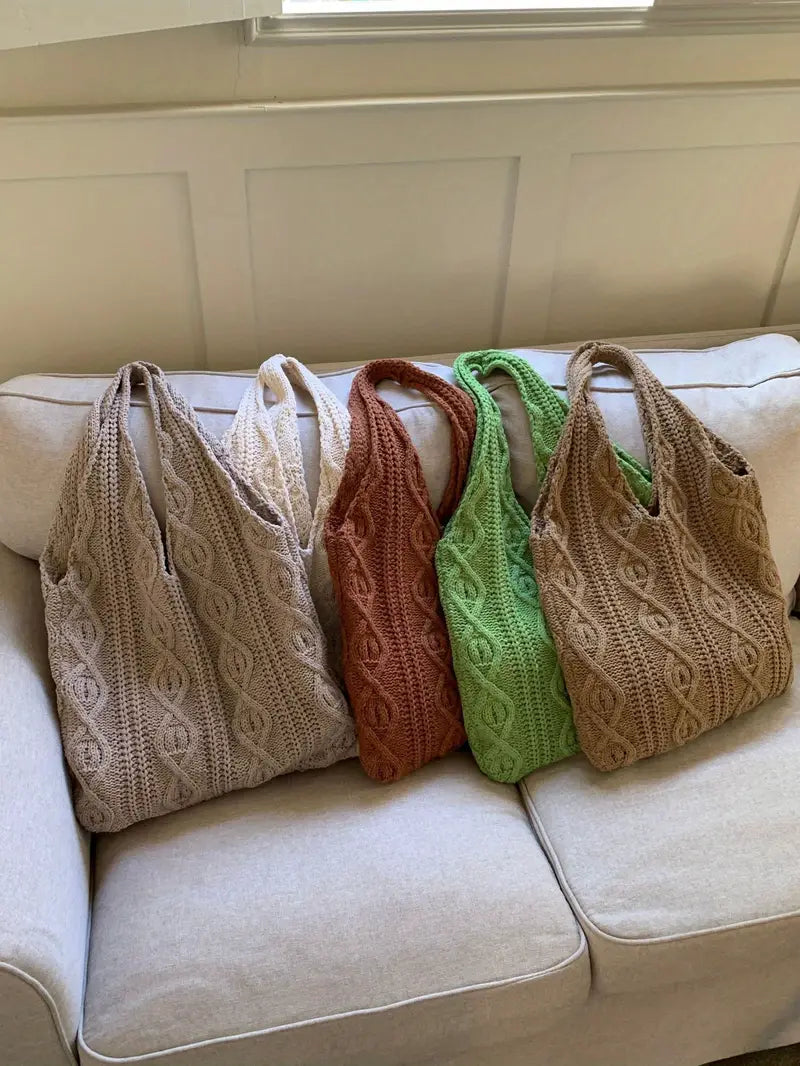 Bolsa Tricotada Premium Nordic Soft com Alça Anatômica