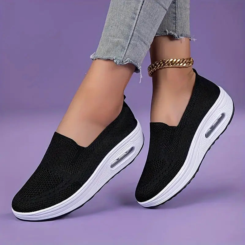 Tênis Feminino Plataforma Air Knit
