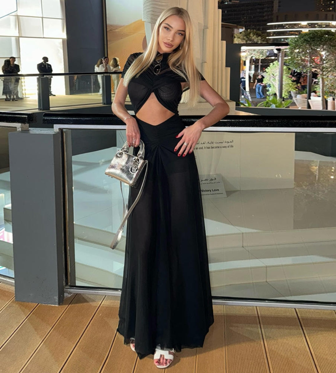 vestido evidenciando o forro macio respiravel e acabamento reforcado de costura