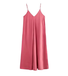 Vestido Feminino Longo Slip Dress Preto