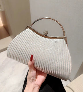 Bolsa Clutch Milano Plissada