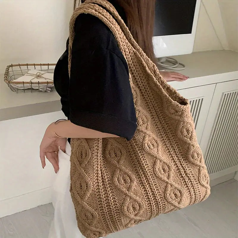 Bolsa Tricotada Premium Nordic Soft com Alça Anatômica