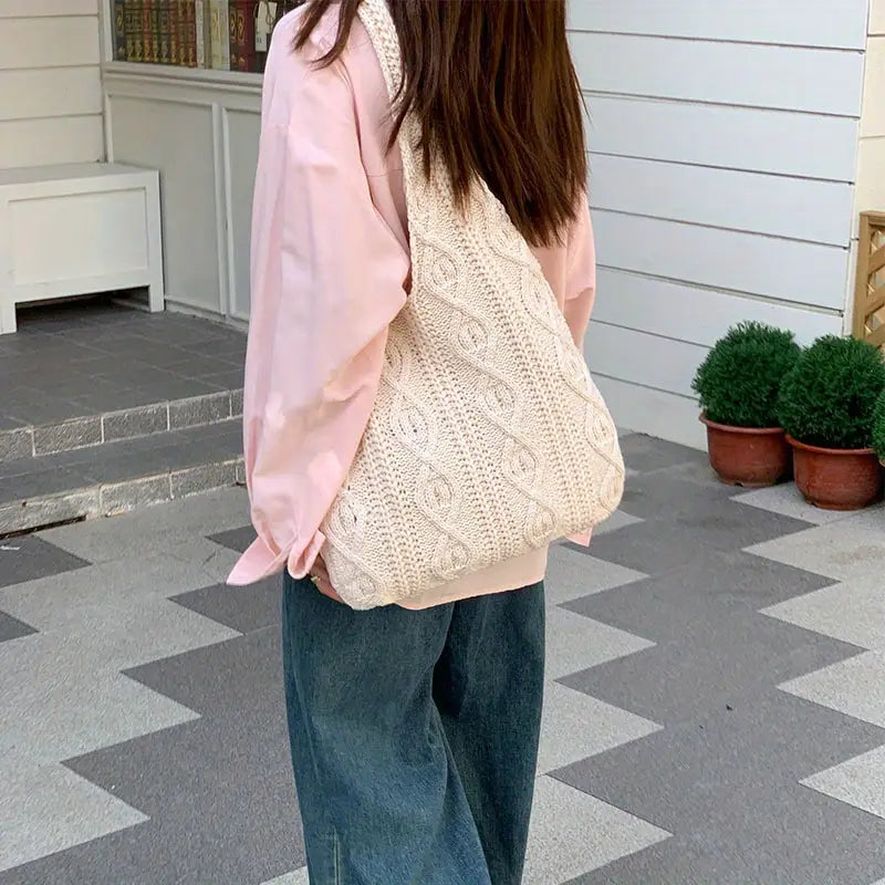 Bolsa Tricotada Premium Nordic Soft com Alça Anatômica