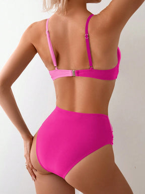 biquíni pink e rosé
