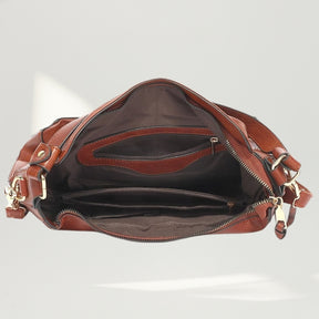 Bolsa de Ombro Hobo com Textura Premium Amalfi