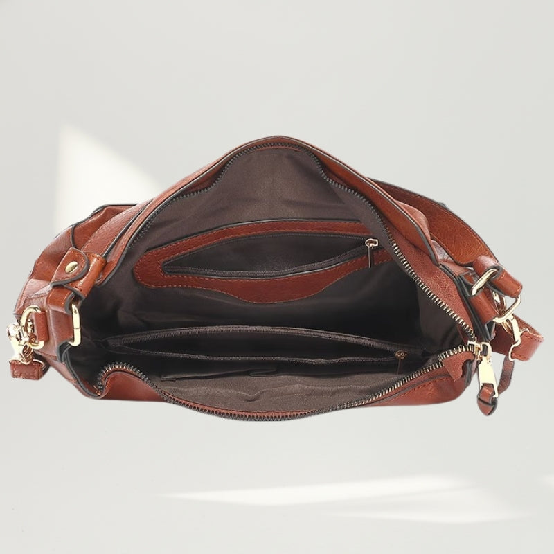 Bolsa de Ombro Hobo com Textura Premium Amalfi
