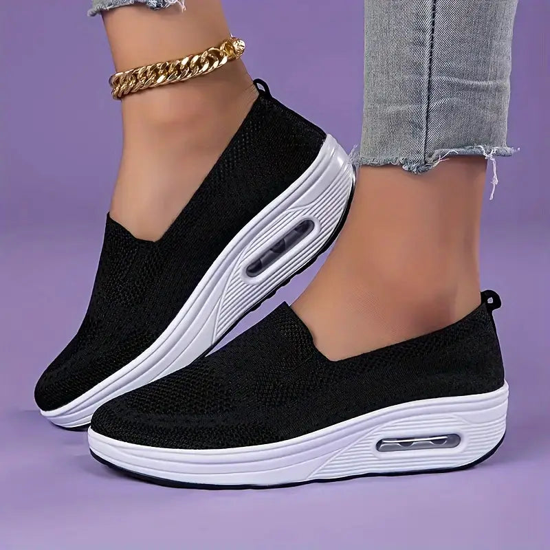 Tênis Feminino Plataforma Air Knit