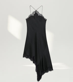Vestido Midi Cannes preto brading