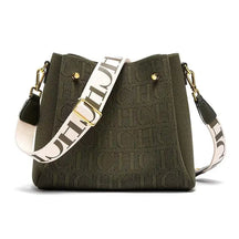 bolsa feminina transversal média verde com alça larga