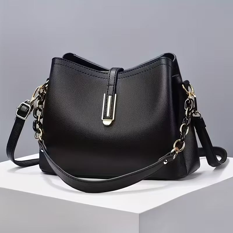 bolsa feminina saybeleze preta urban chain premium