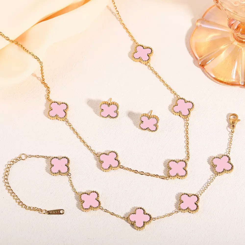 Conjunto de 3 peças Trevo de Quatro Folhas