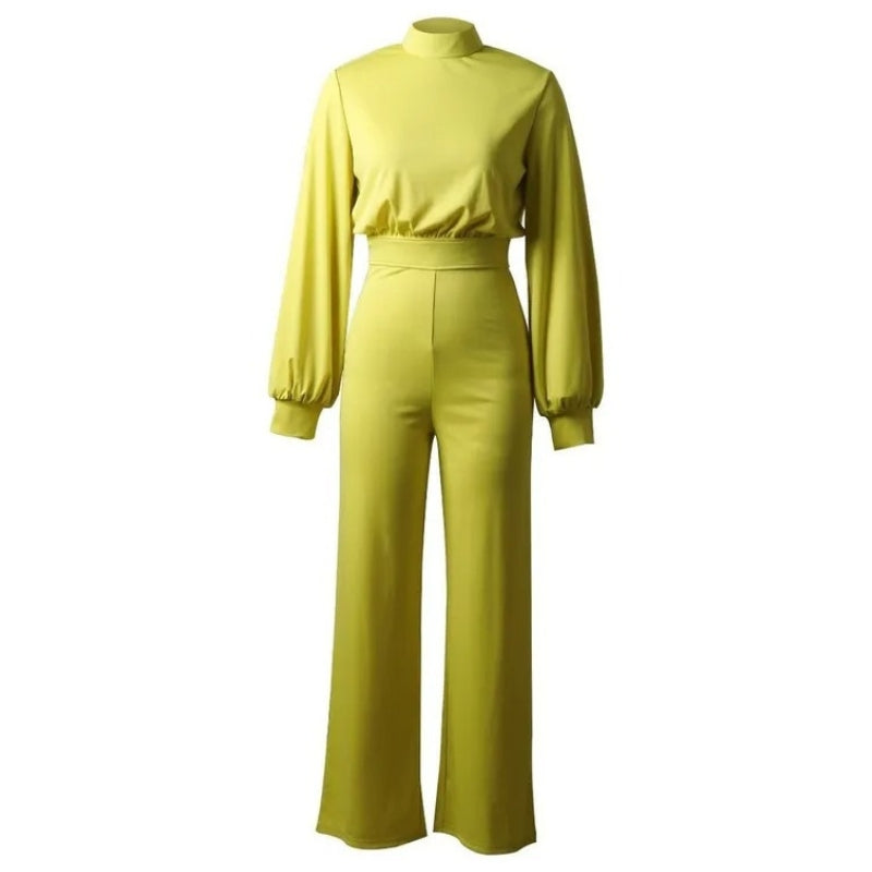 macacao feminino longo gola alta amarelo modelo