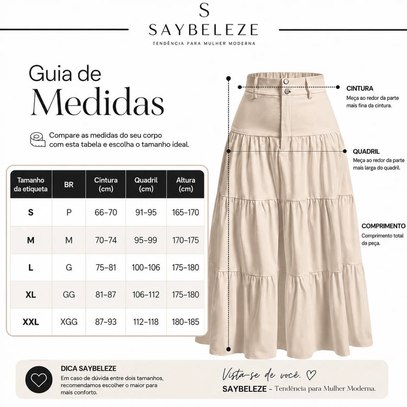 Tabela de Medidas