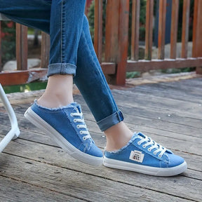 Tênis Mule Feminino Jeans Casual