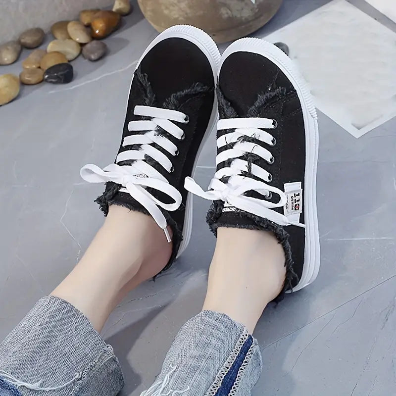 Tênis Mule Feminino Jeans Casual