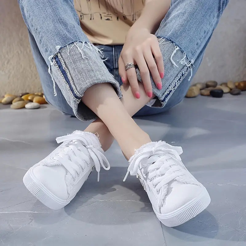 Tênis Mule Feminino Jeans Casual