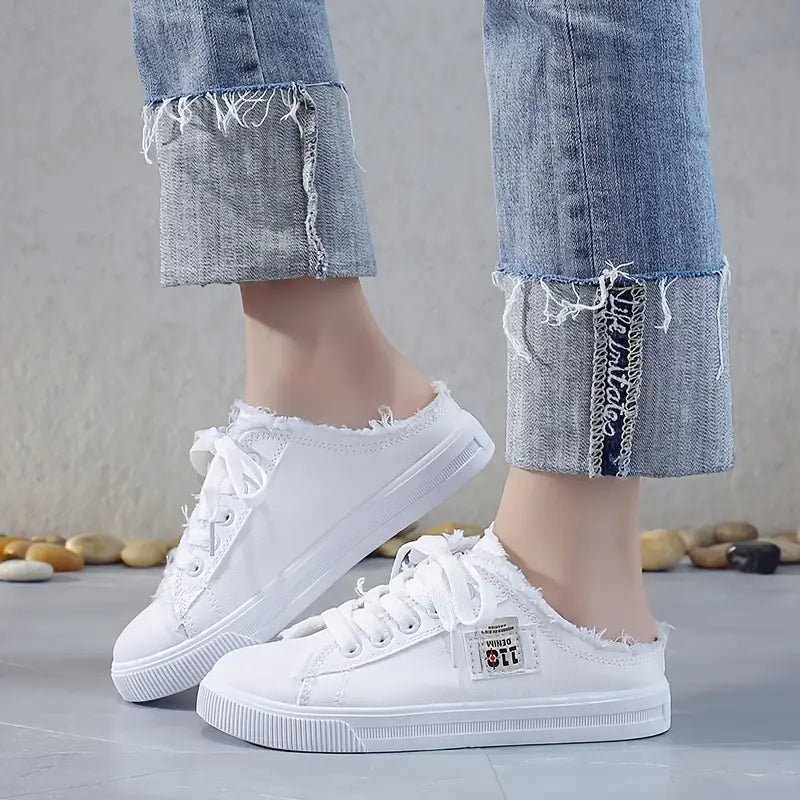 Tênis Mule Feminino Jeans Casual