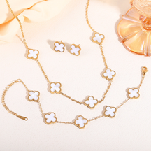 Conjunto de 3 peças Trevo de Quatro Folhas