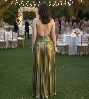vestido longo elegante para eventos noturnos